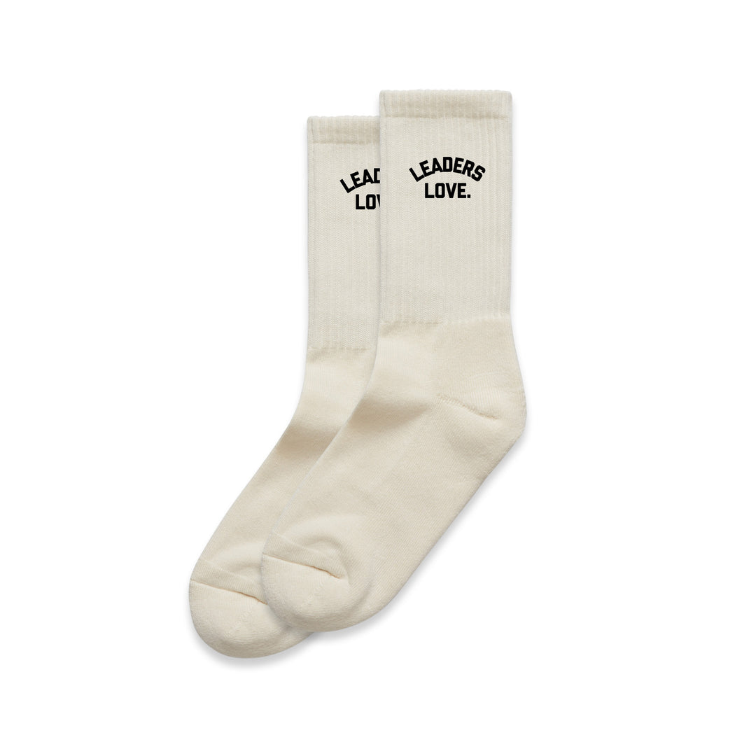 Leaders Love Off White Socks (2 Pair)