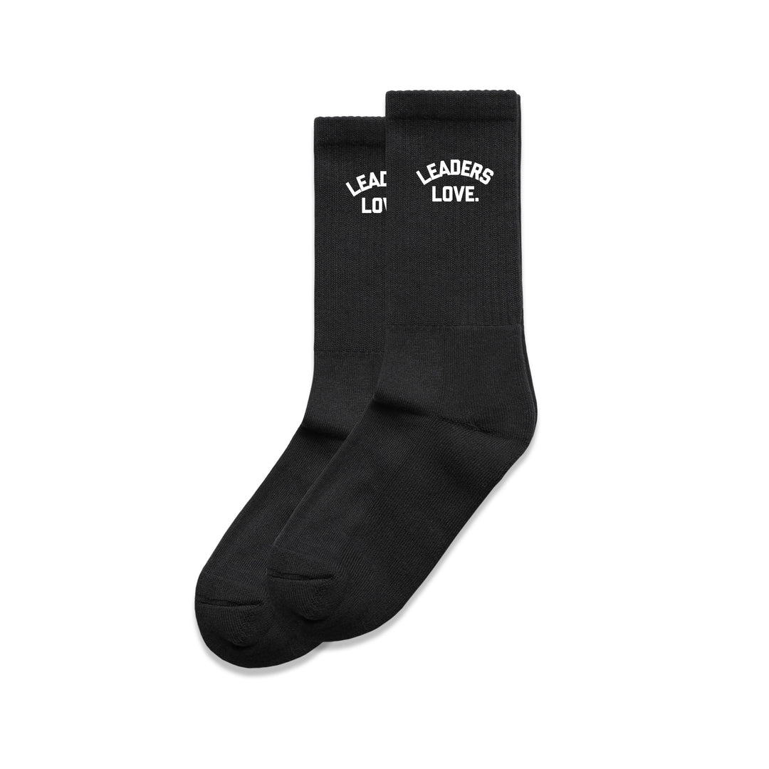 Leaders Love Black Socks (2 Pair)