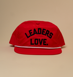 Load image into Gallery viewer, Leaders Love Fire Red Nylon Snapback Hat
