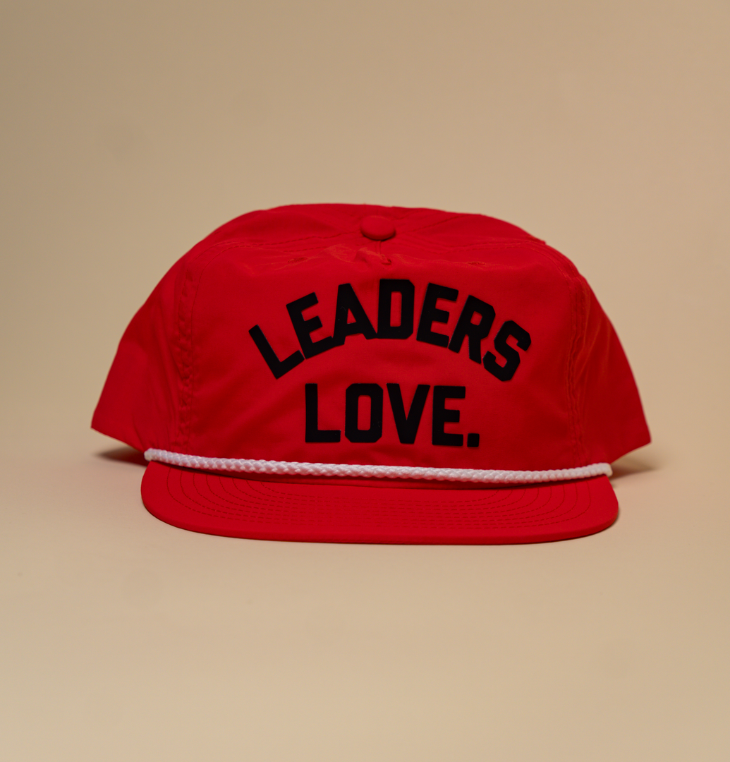 Leaders Love Fire Red Nylon Snapback Hat