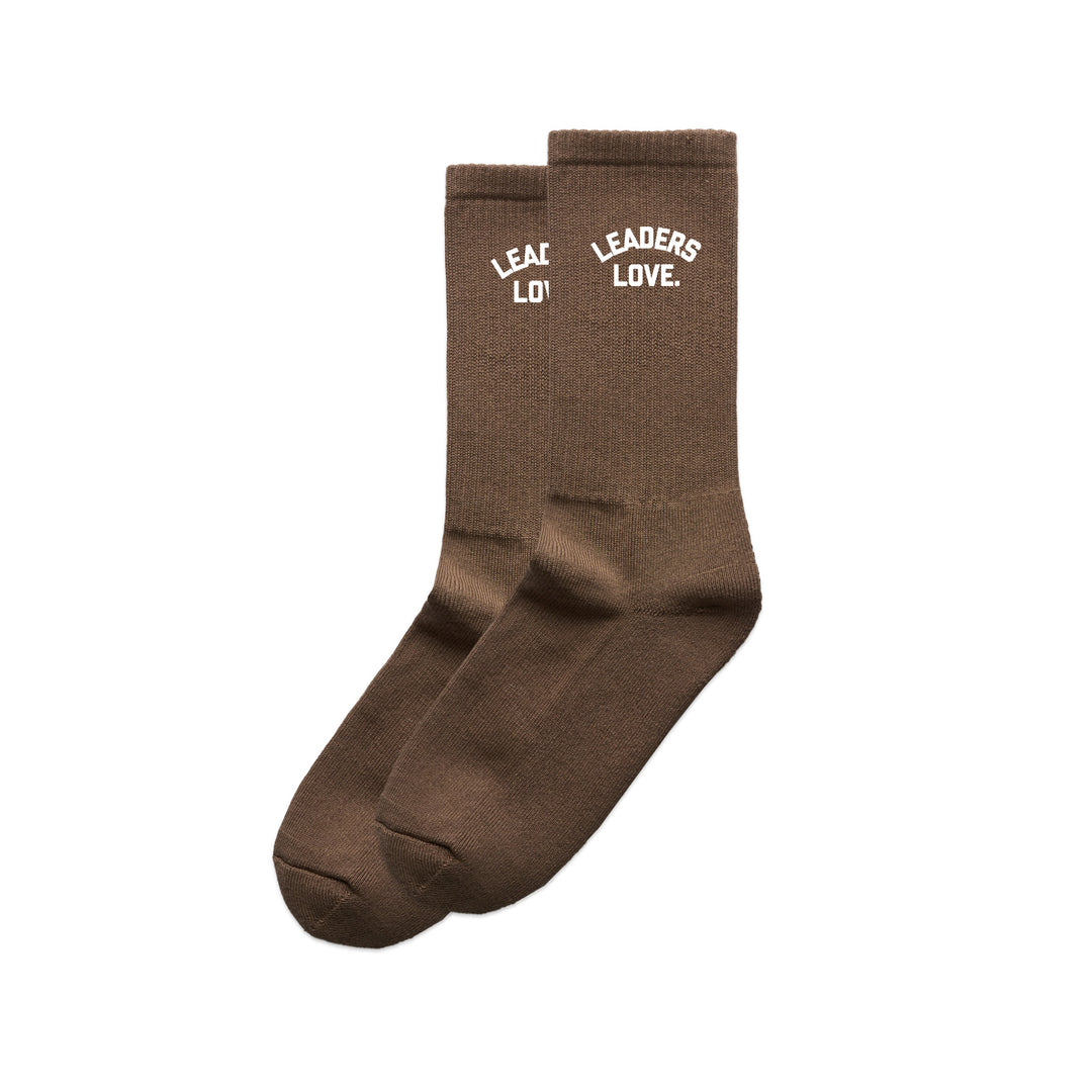 Leaders Love Mocha Socks (2 Pair)