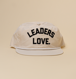 Load image into Gallery viewer, Leaders Love Off White Nylon Snapback Hat
