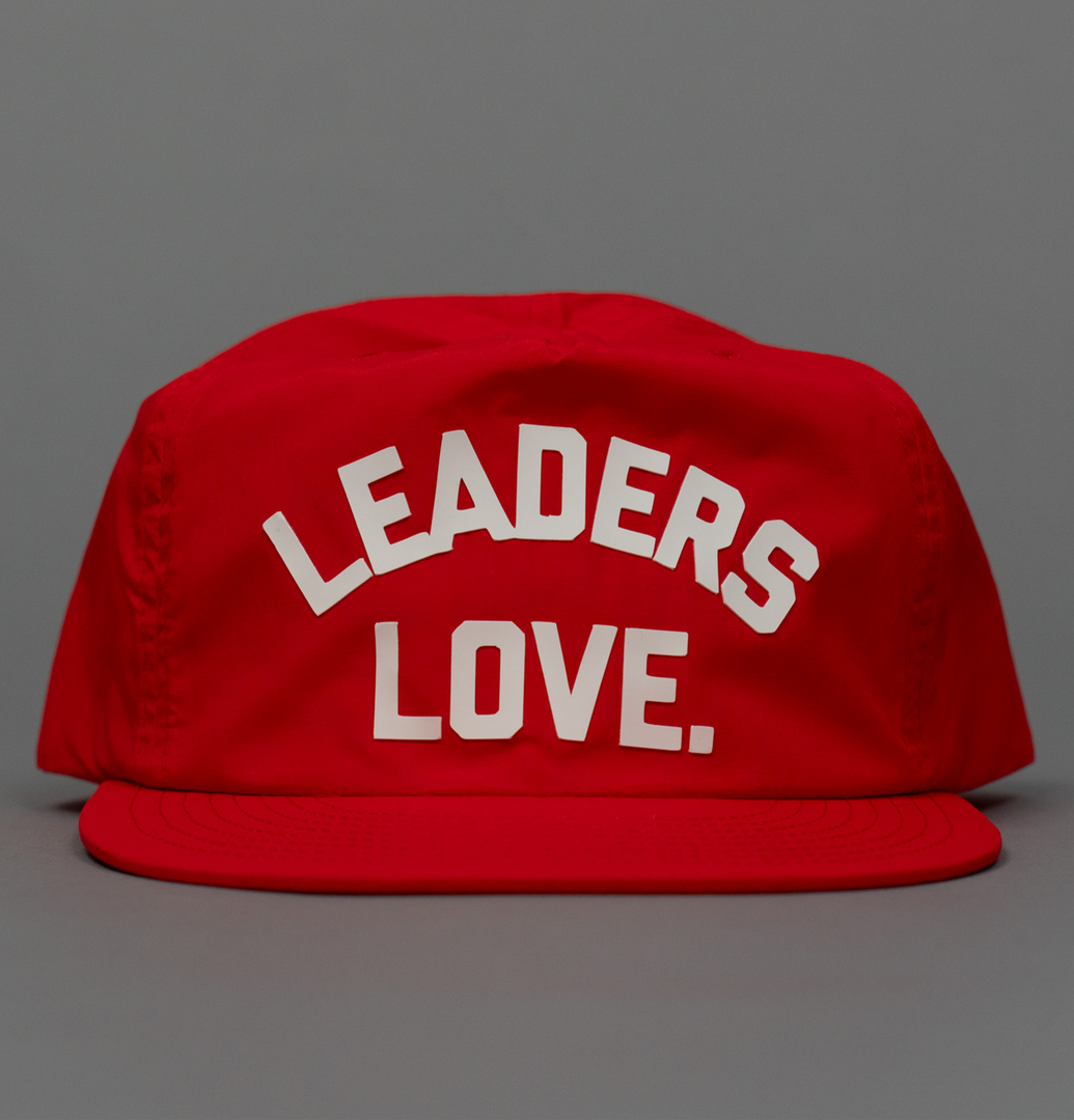 Leaders Love Fire & White Nylon Snapback Hat